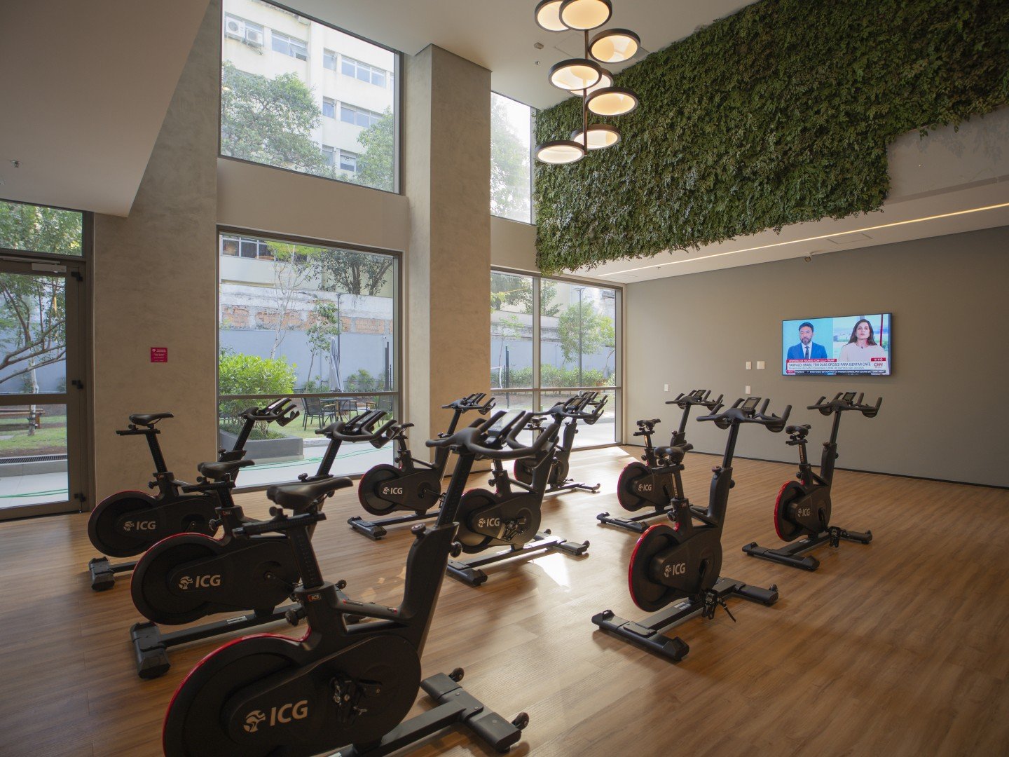 Wellness com sala de spinning 