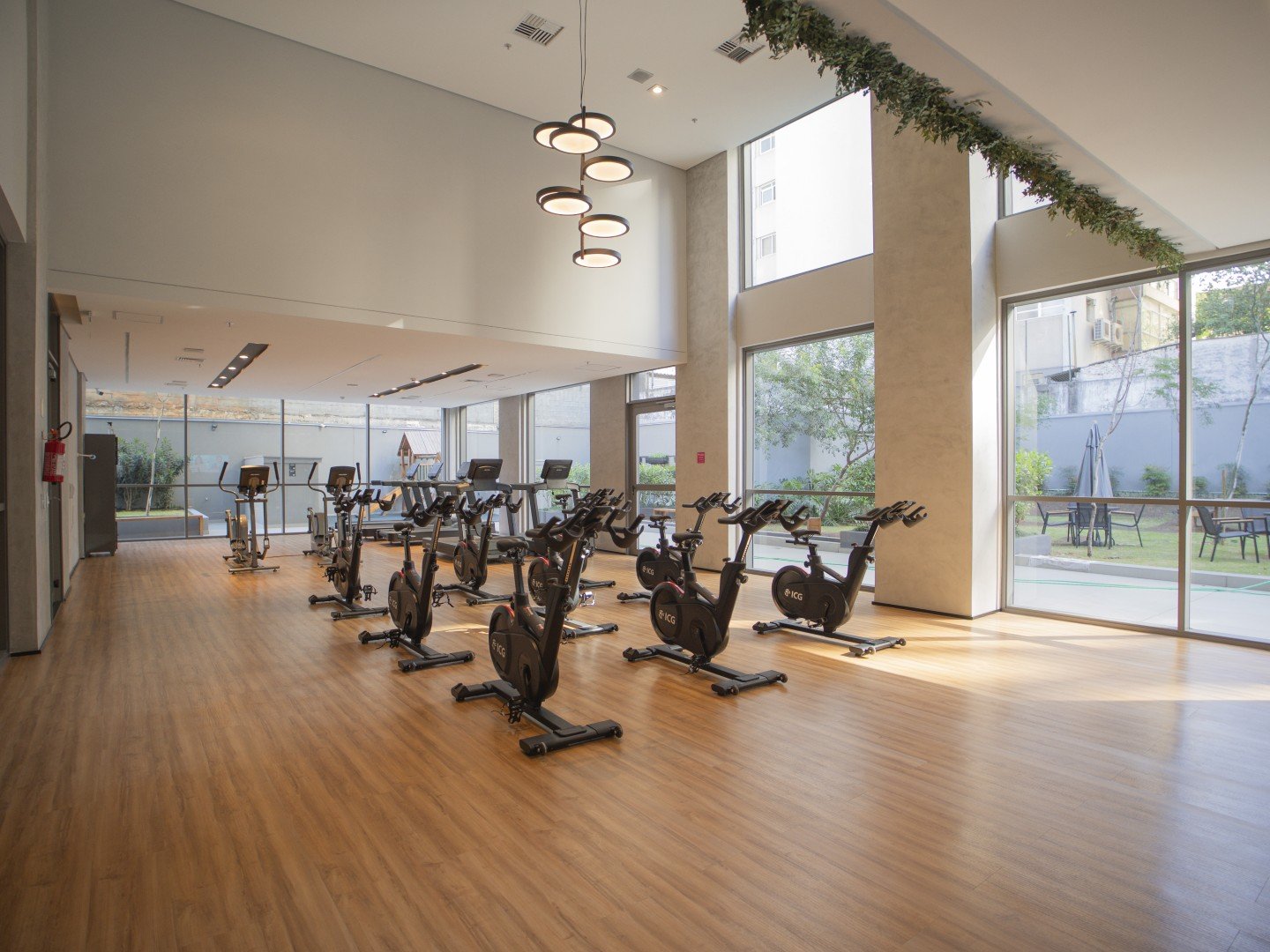 Wellness com sala de spinning 