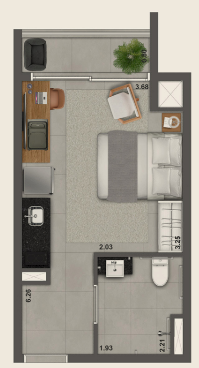 Studio NR – 29m²​
