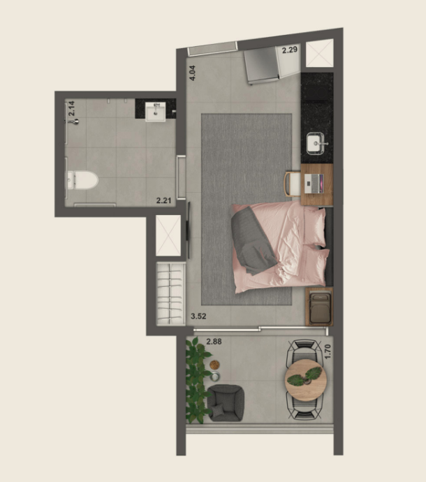 Studio NR – 31m²