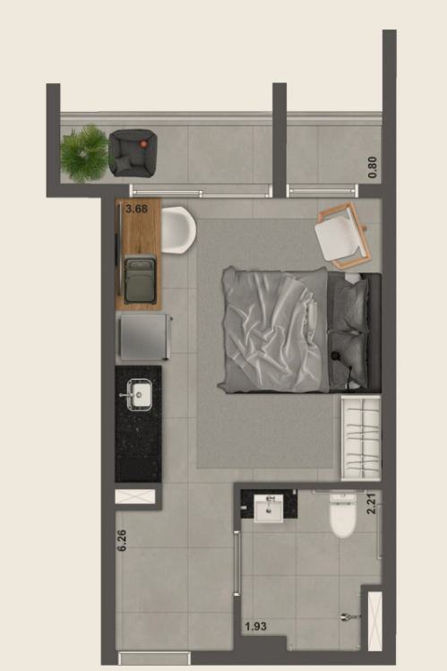 Studio NR – 38m²​